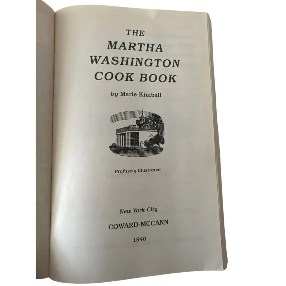 The Martha Washington Cook Book Marie Kimball 2005 6th Edition Vintage Recipes